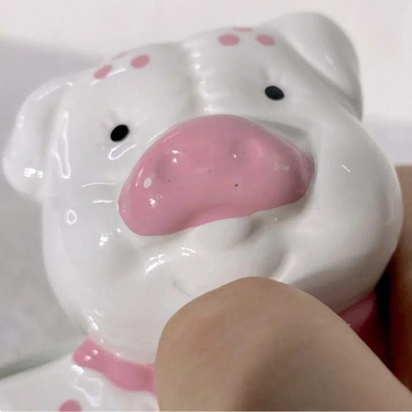 Vintage Ceramic Pig Sponge  Holder Soap Dish Trinket Dish - Picture 10 of 13